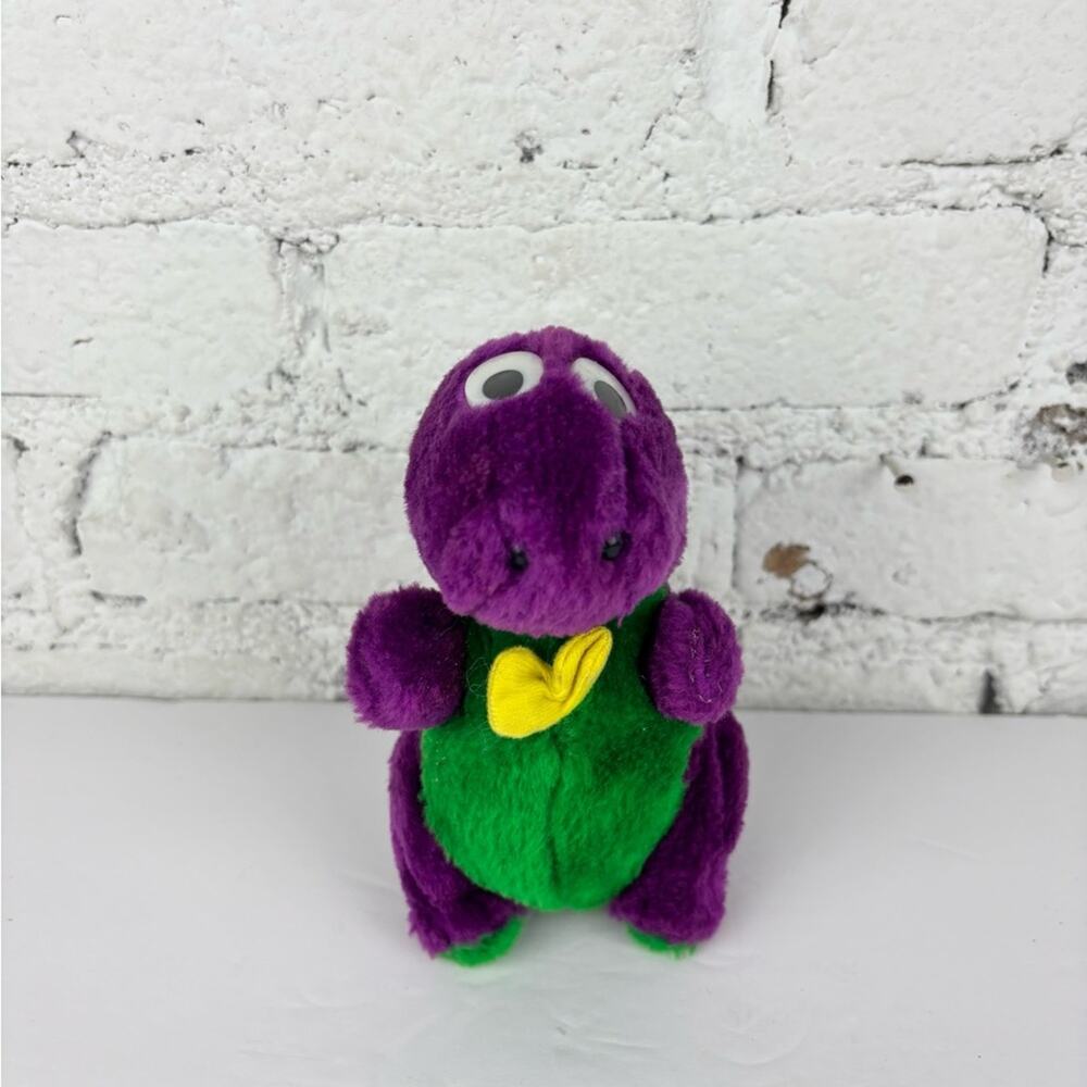 Vintage Mini Plush Barney 6”
